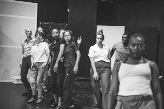 Schwarzweißes Foto in einer Probensequenz