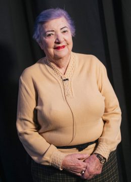 Foto mit Porträt von Statistin Gerlinde Likowetz